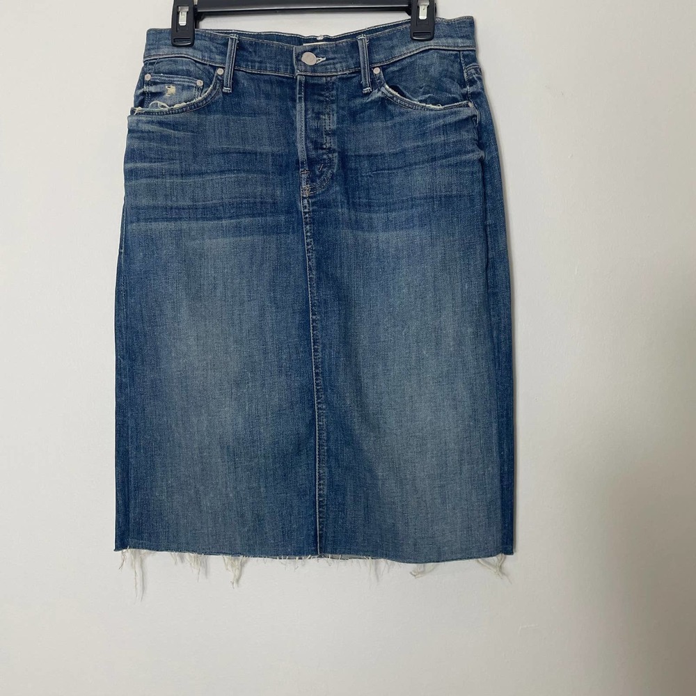 Mother Easy A Jean Skirt
